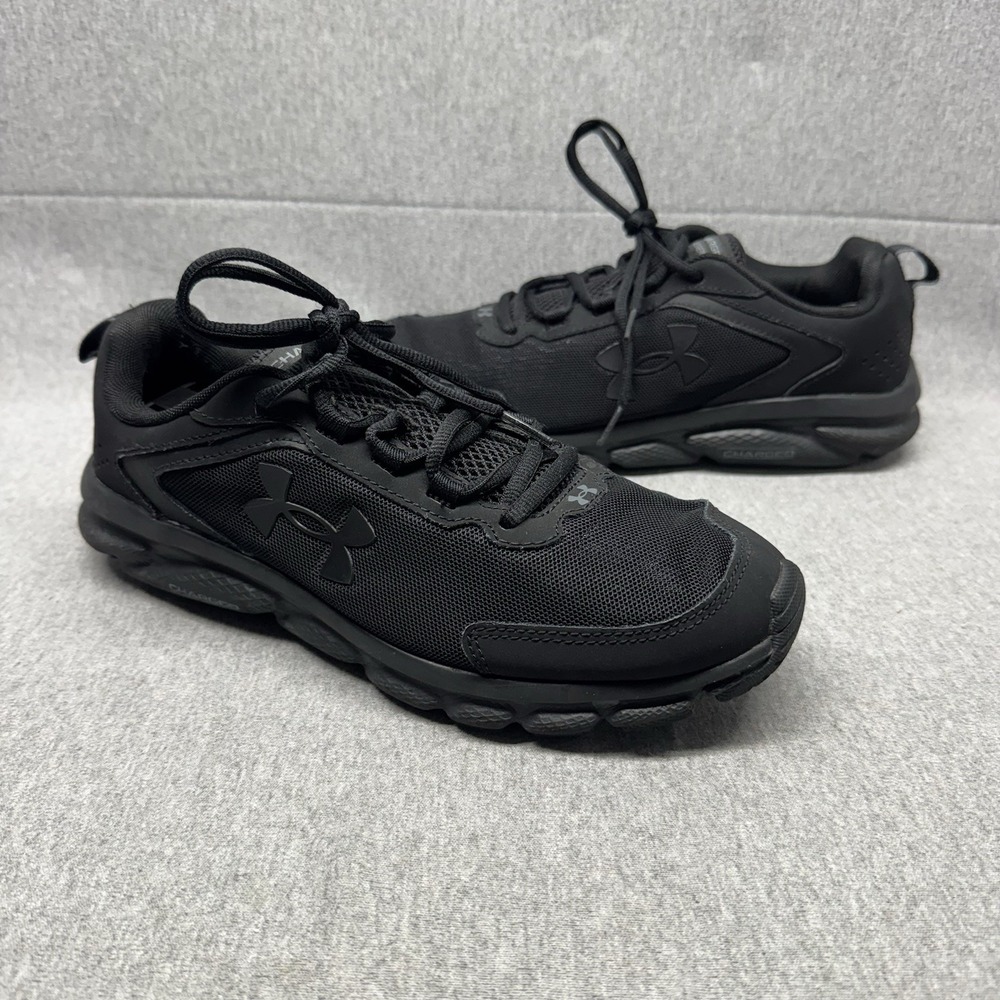 Under Armour Charged Assert 9 Sneakers Men's 8.5 Black Lace Up Running Shoes